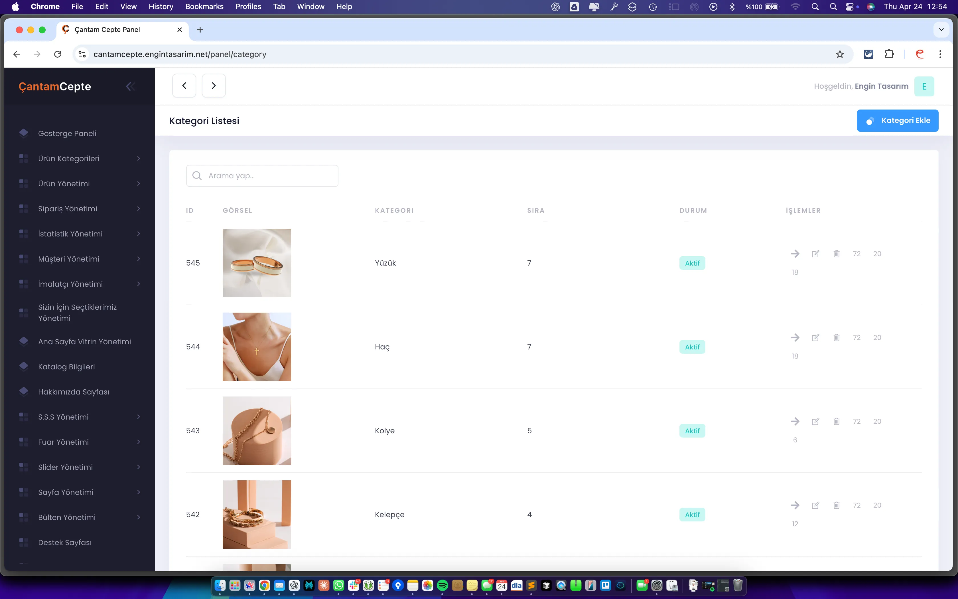 B2B Tablet Sipariş Platformu — ekran 4
