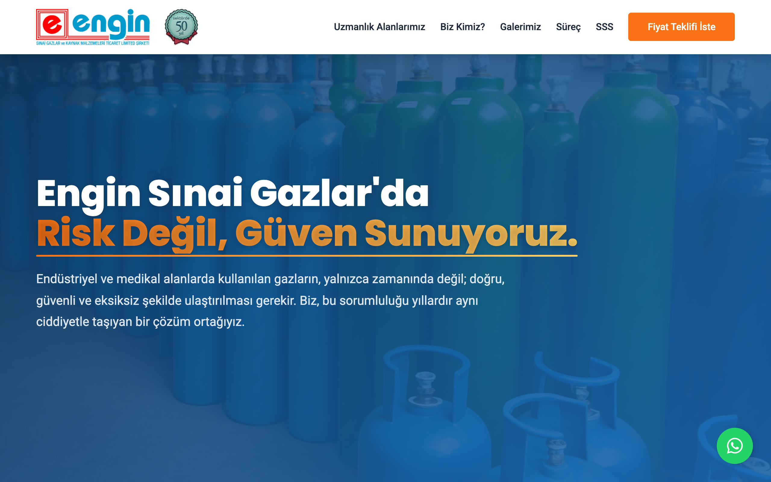 Landing Page ekran görünümü