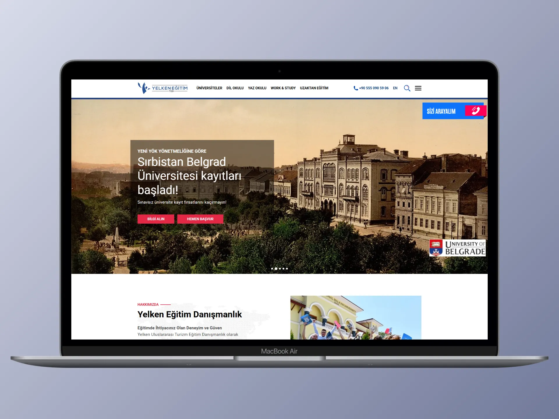 Yelken Eğitim | Eğitim Danışmanlık ve Süreç Yönetim Sistemi ekran görünümü